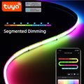 TUYA Smart DC12V RGBIC COB Strip Light 576Leds/M WS2811 Support APP Voice Control Segmented Dimming Alexa Google Home Room Decor